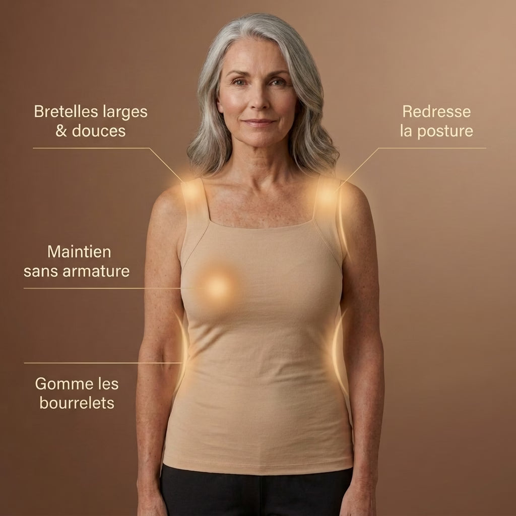 Débardeur gainant confort avec soutien-gorge intégré