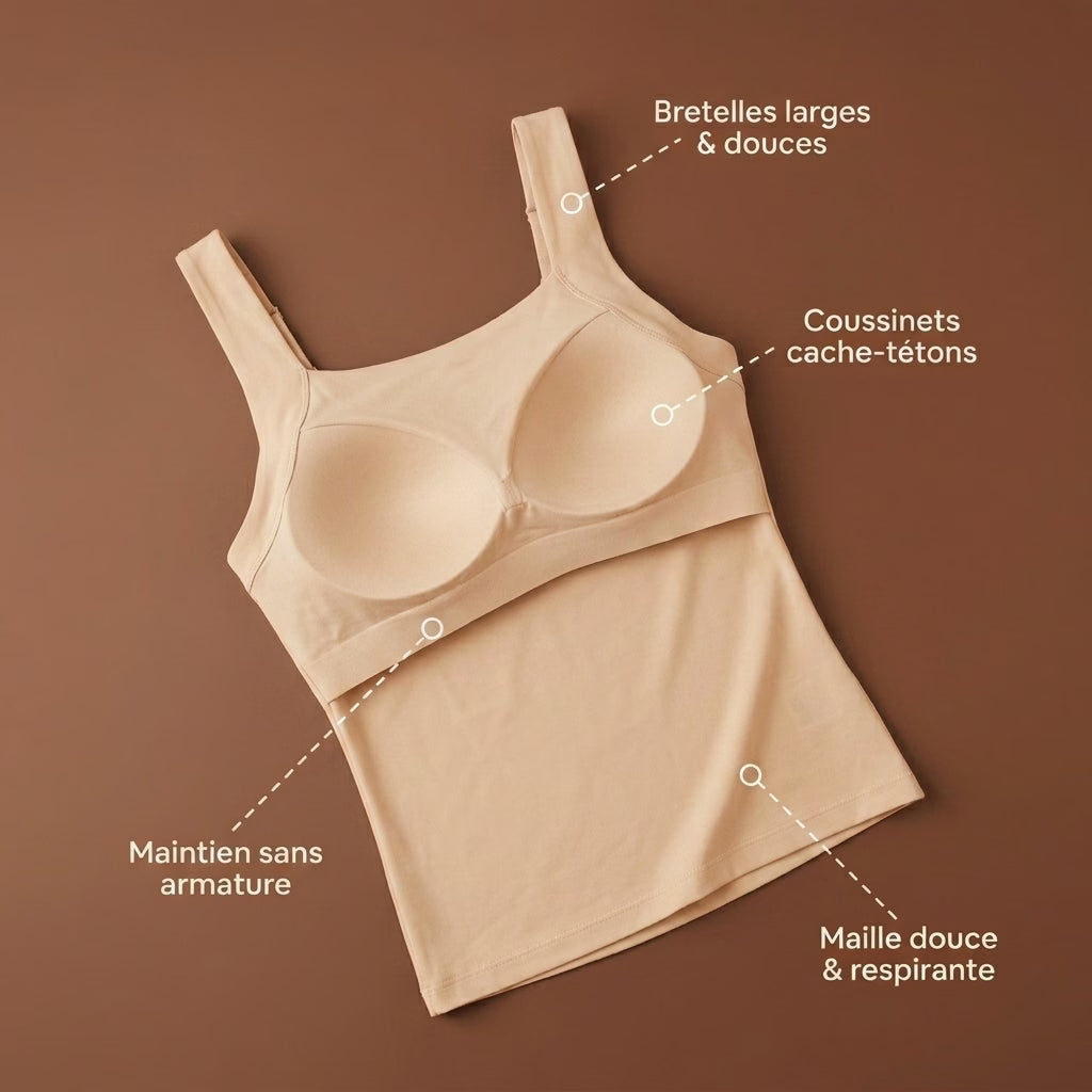 Débardeur gainant confort avec soutien-gorge intégré
